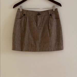 Forever21 Brown Linen Skirt